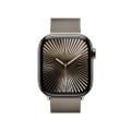 Apple Watch Series 10 42mm GPS+Cellular Titangehäuse Natur Milanaisearmband Natur