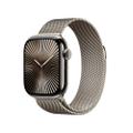 Apple Watch Series 10 42mm GPS+Cellular Titangehäuse Natur Milanaisearmband Natur