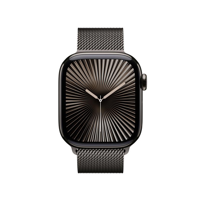 Apple Watch Series 10 42mm GPS+Cellular Titangehäuse Schiefer Milanaisearmband Schiefer