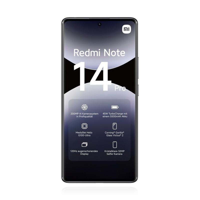 Xiaomi Redmi Note 14 Pro 4G 256GB Midnight Black