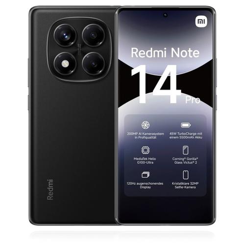 Xiaomi Xiaomi Redmi Note 14 Pro 4G 256GB Midnight Black