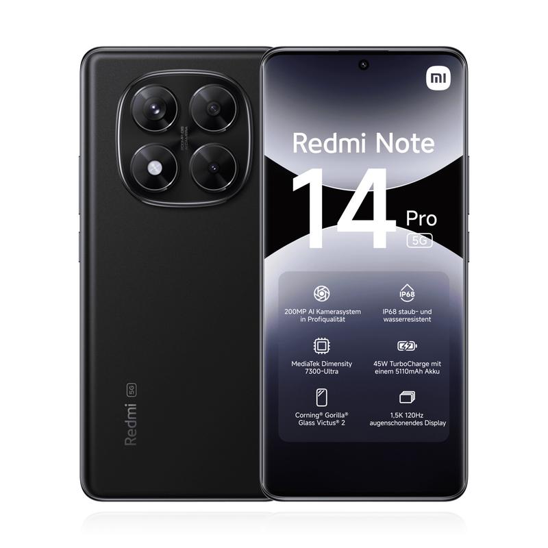 Xiaomi Redmi Note 14 Pro 5G 512GB Midnight Black