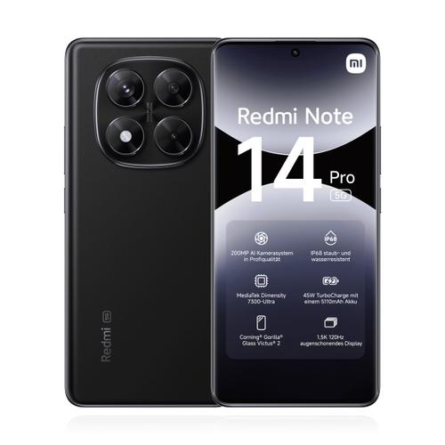Xiaomi Redmi Note 14 Pro 5G 512GB Midnight Black verkaufen