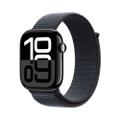 Apple Watch Series 10 46mm GPS Aluminiumgehäuse Diamantschwarz Sport Loop Tinte