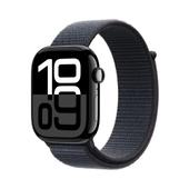Apple Watch Series 10 46m GPS Aluminiumgehäuse Diamantschwarz Sport Loop Tinte