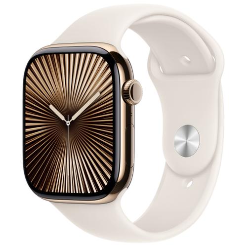 Apple Apple Watch Series 10 46mm GPS+Cellular Aluminiumgehäuse Roségold Sportarmband Blassrosa S/M