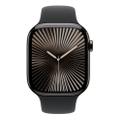 Apple Watch Series 10 46mm GPS+Cellular Titangehäuse Schiefer Sportarmband Diamantschwarz S/M
