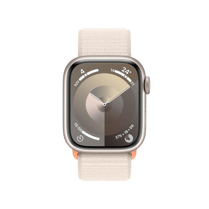 Apple WATCH Series 9 41mm GPS Aluminiumgehäuse Polarstern Sport Loop Polarstern