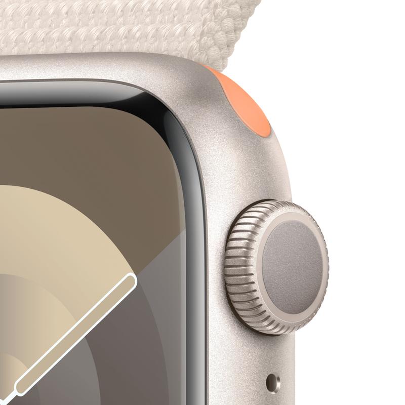 Apple WATCH Series 9 41mm GPS Aluminiumgehäuse Polarstern Sport Loop Polarstern