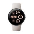 Google Pixel Watch 3 45mm LTE Polished Silver Sportarmband Porcelain