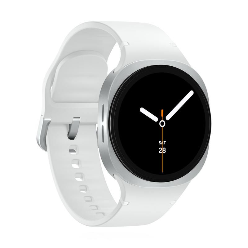 Samsung Galaxy Watch8 40mm Bluetooth Silver Sport Band White S/M