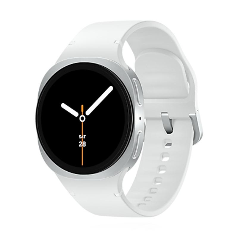 Samsung Galaxy Watch8 40mm Bluetooth Silver Sport Band White S/M