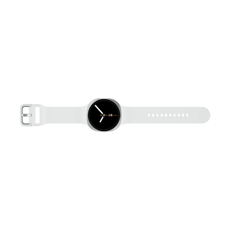 Samsung Galaxy Watch8 44mm Bluetooth Silver Sport Band White M/L