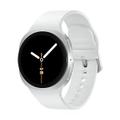 Samsung Galaxy Watch8 44mm Bluetooth Silver Sport Band White M/L
