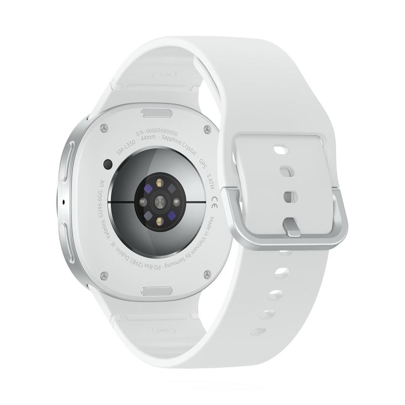 Samsung Galaxy Watch8 44mm LTE Silver Sport Band White M/L