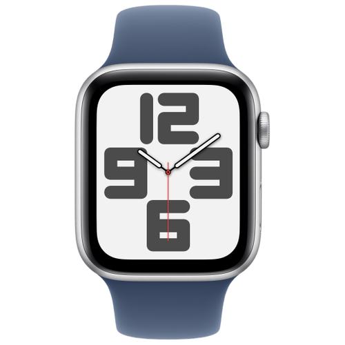 Apple Apple WATCH SE (2022) 44mm GPS Aluminiumgehäuse Silber Sportarmband Denim M/L