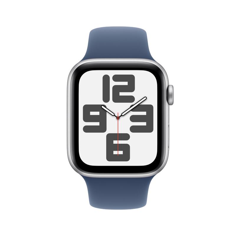 Apple WATCH SE (2022) 44mm GPS+Cellular Aluminiumgehäuse Silber Sportarmband Denim M/L