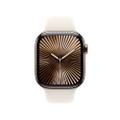 Apple Watch Series 10 42mm GPS+Cellular Titangehäuse Gold Sportarmband Polarstern M/L