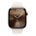 Apple Watch Series 10 42mm GPS+Cellular Titangehäuse Gold Sportarmband Polarstern M/L