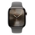 Apple Watch Series 10 42mm GPS+Cellular Titangehäuse Natur Sportarmband Steingrau M/L