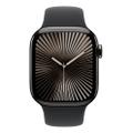 Apple Watch Series 10 42mm GPS+Cellular Titangehäuse Schiefer Sportarmband Schwarz M/L