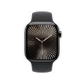 Apple Watch Series 10 42mm GPS+Cellular Titangehäuse Schiefer Sportarmband Schwarz S/M