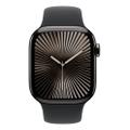 Apple Watch Series 10 42mm GPS+Cellular Titangehäuse Schiefer Sportarmband Schwarz S/M