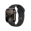 Apple Watch Series 10 42mm GPS+Cellular Titangehäuse Schiefer Sportarmband Schwarz S/M