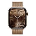 Apple Watch Series 10 46mm GPS+Cellular Titangehäuse Gold Milanaisearmband Gold M/L