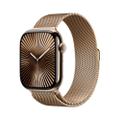 Apple Watch Series 10 46mm GPS+Cellular Titangehäuse Gold Milanaisearmband Gold M/L