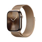 Apple Watch Series 10 46mm GPS+Cellular Titan Gold Milanaisearmband Gold M/L