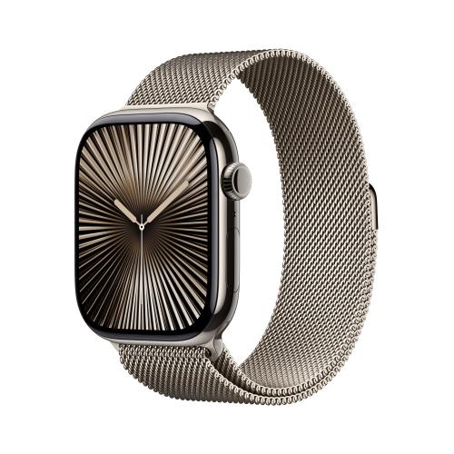 Apple Apple Watch Series 10 46mm GPS+Cellular Titangehäuse Natur Milanaisearmband Natur S/M