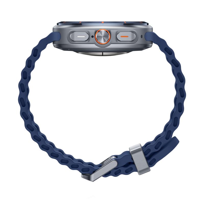 Samsung Watch Ultra (2025) Titanium Blue Marine Band Blue