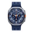 Samsung Watch Ultra (2025) Titanium Blue Marine Band Blue