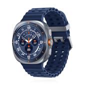 Samsung Watch Ultra (2025) Titanium Blue Marine Band Blue