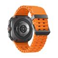 Samsung Watch Ultra (2025) Titanium Gray Marine Band Orange