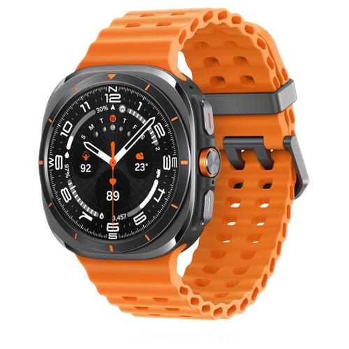 Samsung Samsung Watch Ultra (2025) Titanium Gray Marine Band Orange