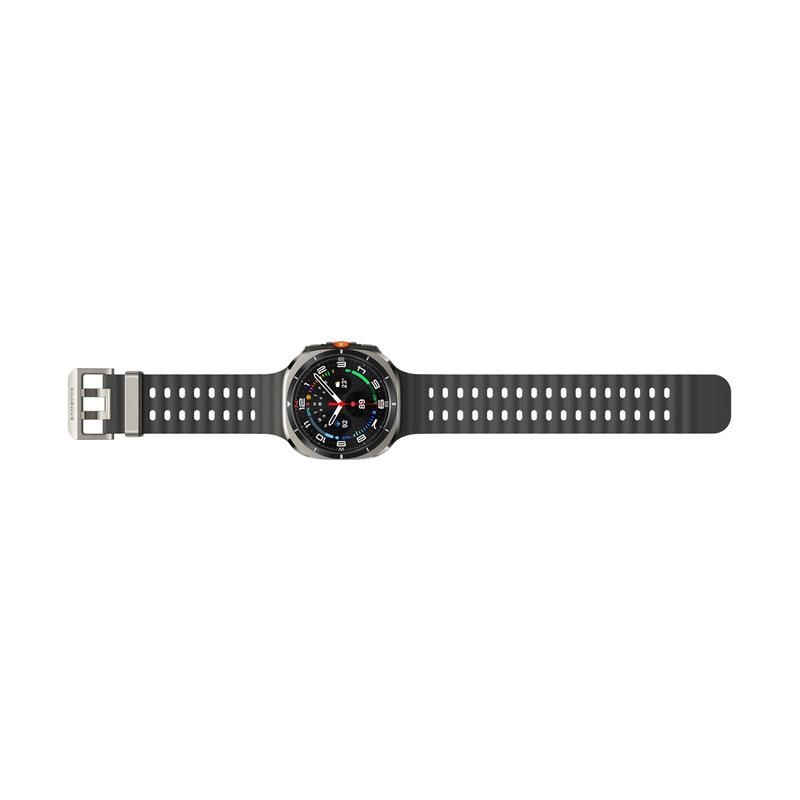 Samsung Watch Ultra (2025) Titanium Silver Marine Band Dark Grey