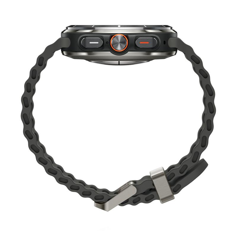 Samsung Watch Ultra (2025) Titanium Silver Marine Band Dark Grey