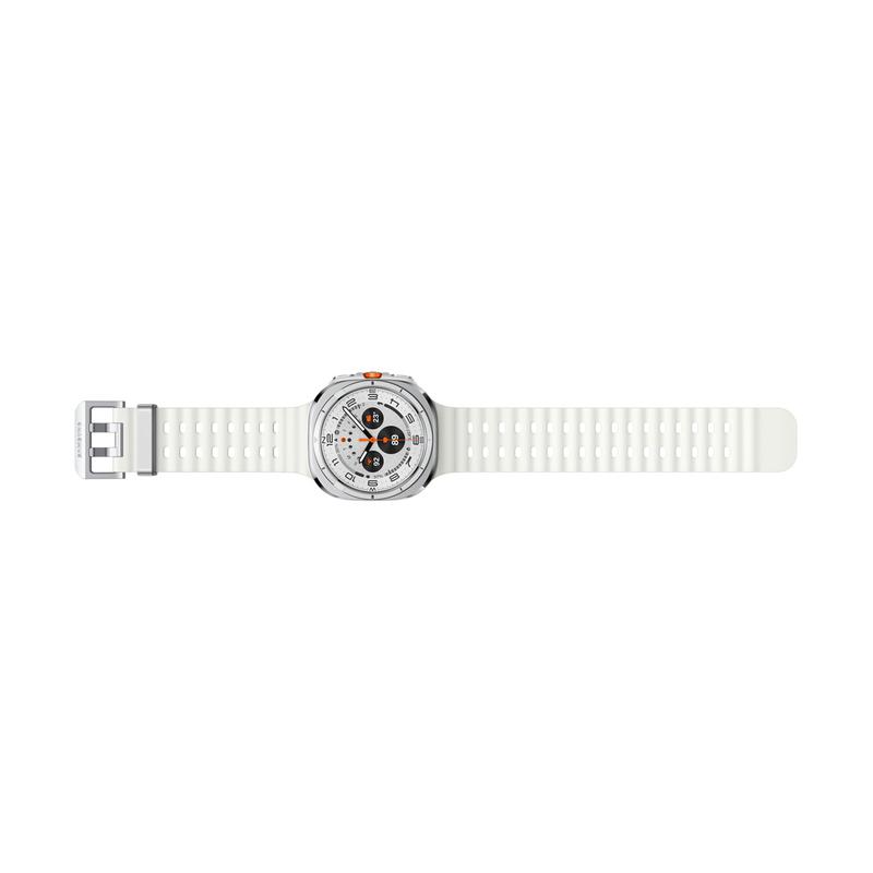 Samsung Watch Ultra (2025) Titanium White Marine Band White
