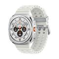 Samsung Watch Ultra (2025) Titanium White Marine Band White