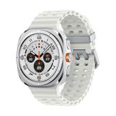 Samsung Watch Ultra (2025) Titanium White Marine Band White
