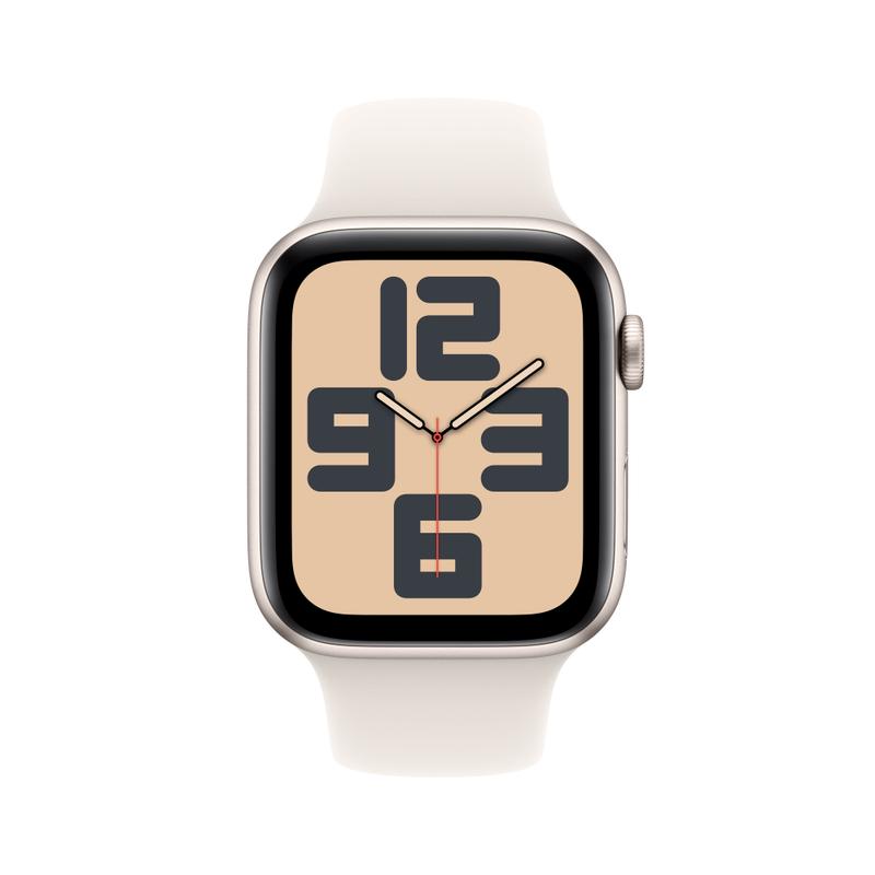 Apple WATCH SE (2023) 44mm GPS Aluminiumgehäuse Polarstern Sportarmband Polarstern S/M