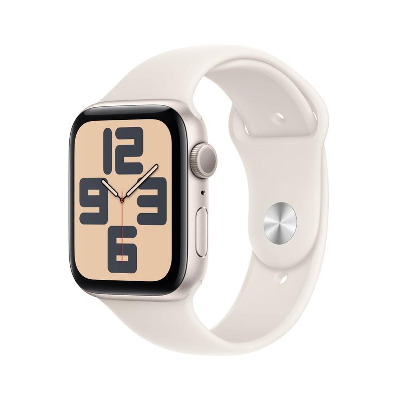 Apple WATCH SE (2023) 44mm GPS Aluminiumgehäuse Polarstern Sportarmband Polarstern S/M