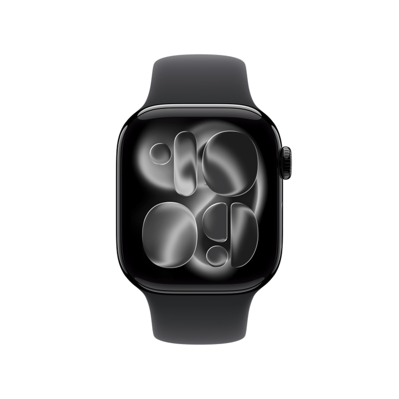 Apple WATCH Series 11 42mm GPS Aluminiumgehäuse Diamantschwarz Sportarmband Schwarz M/L