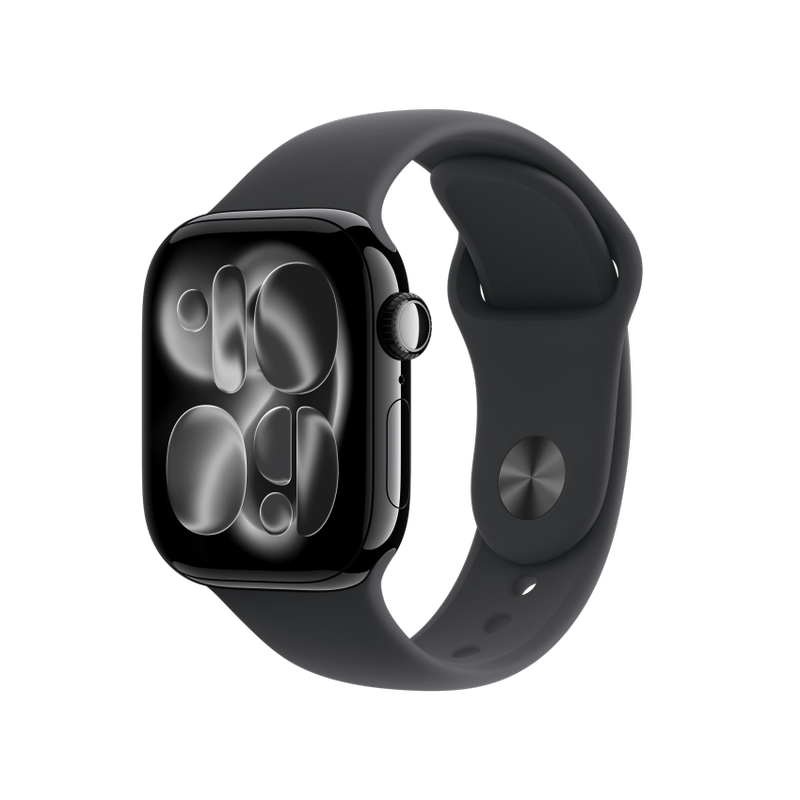 Apple WATCH Series 11 42mm GPS Aluminiumgehäuse Diamantschwarz Sportarmband Schwarz M/L