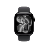 Apple WATCH Series 11 42mm GPS Aluminiumgehäuse Diamantschwarz Sportarmband Schwarz S/M