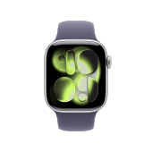 Apple Watch Series 11 42mm GPS Aluminium Silber Sportarmband Nebelviolett M/L