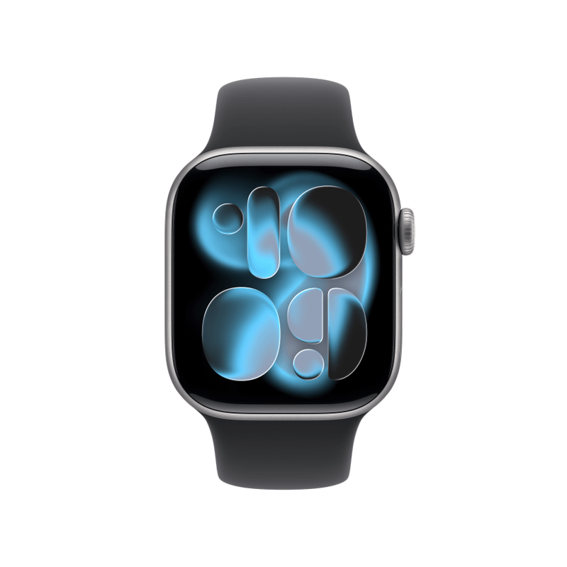 Apple WATCH Series 11 42mm GPS Aluminiumgehäuse Space Grau Sportarmband Schwarz M/L