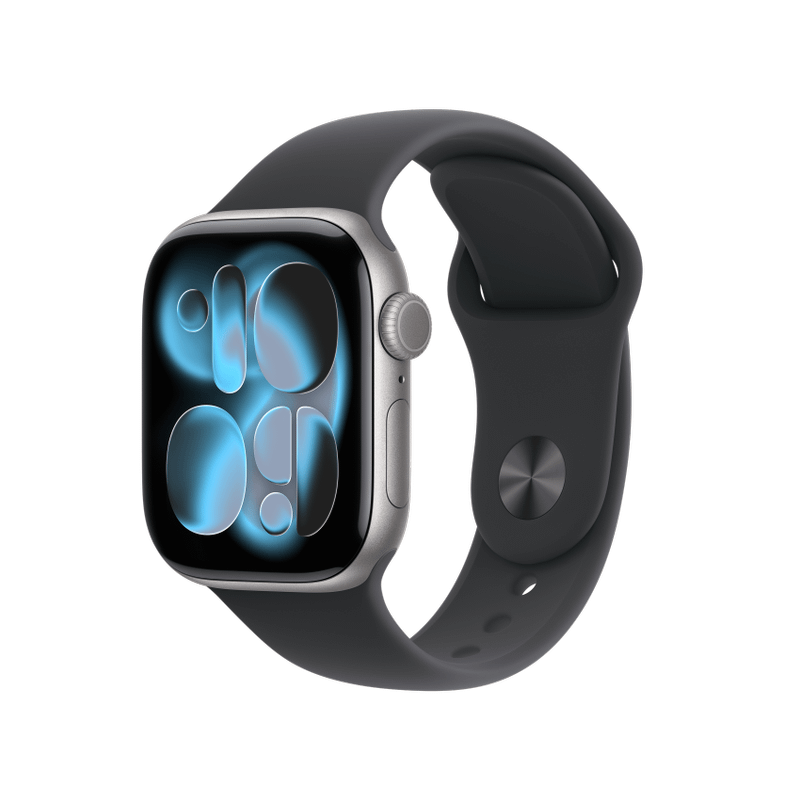 Apple WATCH Series 11 42mm GPS Aluminiumgehäuse Space Grau Sportarmband Schwarz S/M